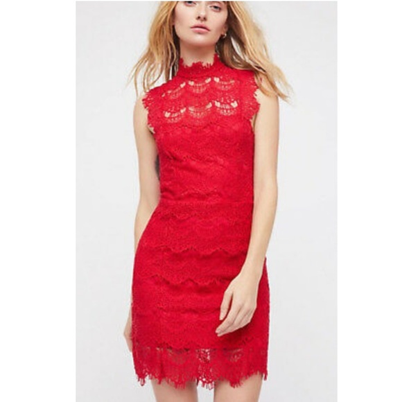 Free People | Dresses | Free People High Neck Lace Dress Worn Once |  Poshmark